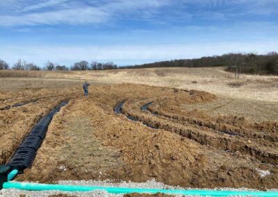 Grading for foundation preparation