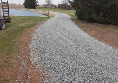 Preparing a lot for construction through land clearing
